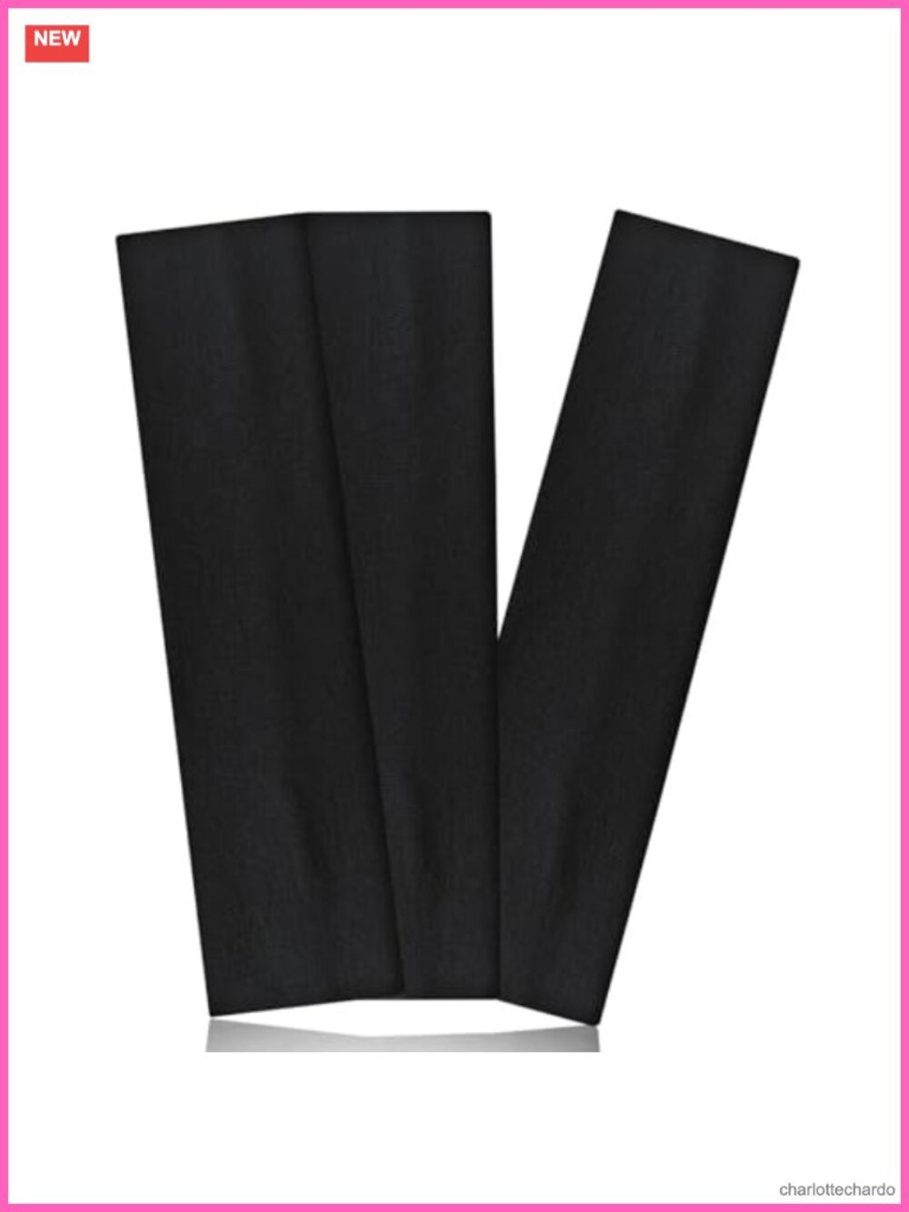 Womens Non Slip Elastic Cotton Blend Headbands 3 Pack for Workout Yoga